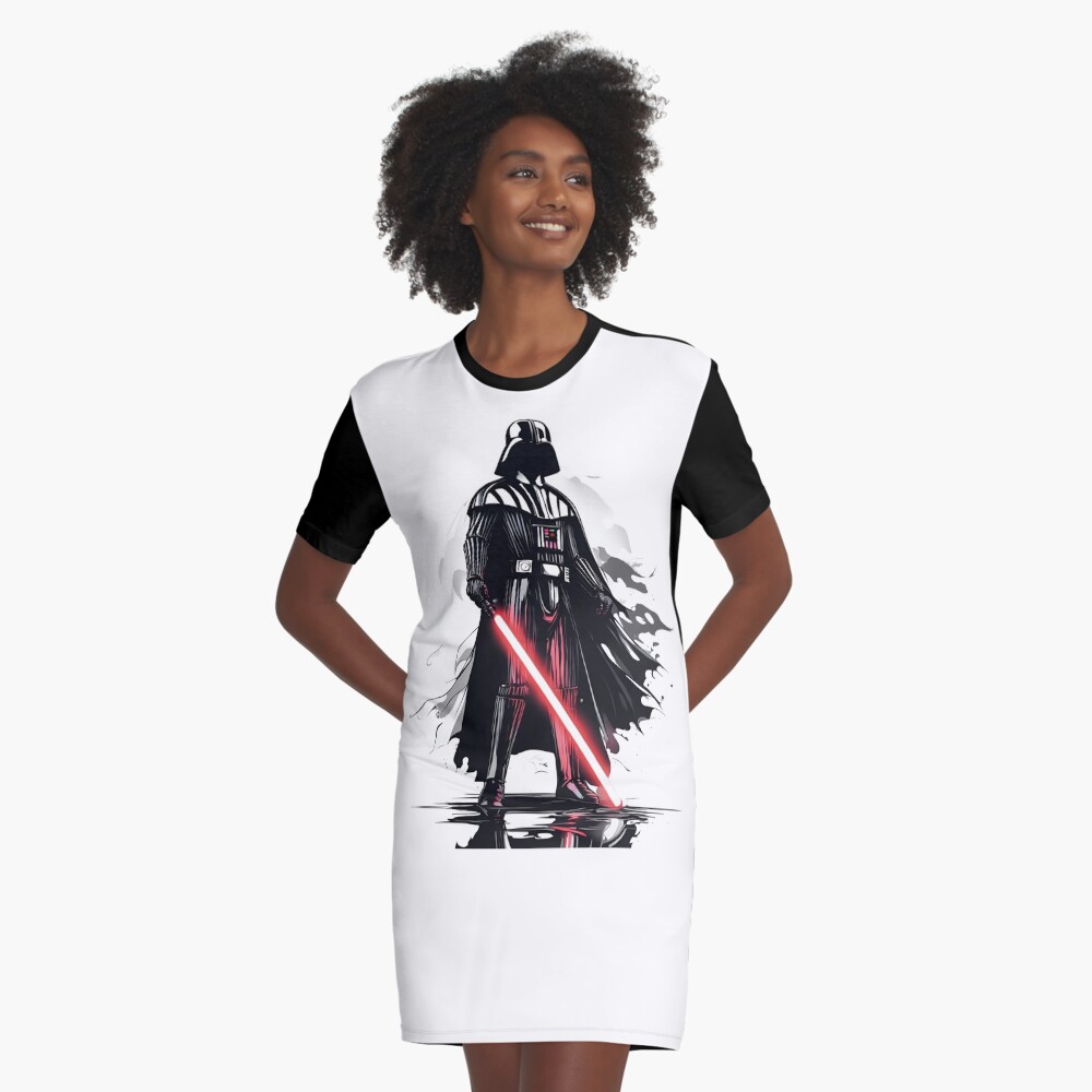 Vista previa del artículo con la obra «Vestido camiseta», diseñado y vendido por NoobsDesign.