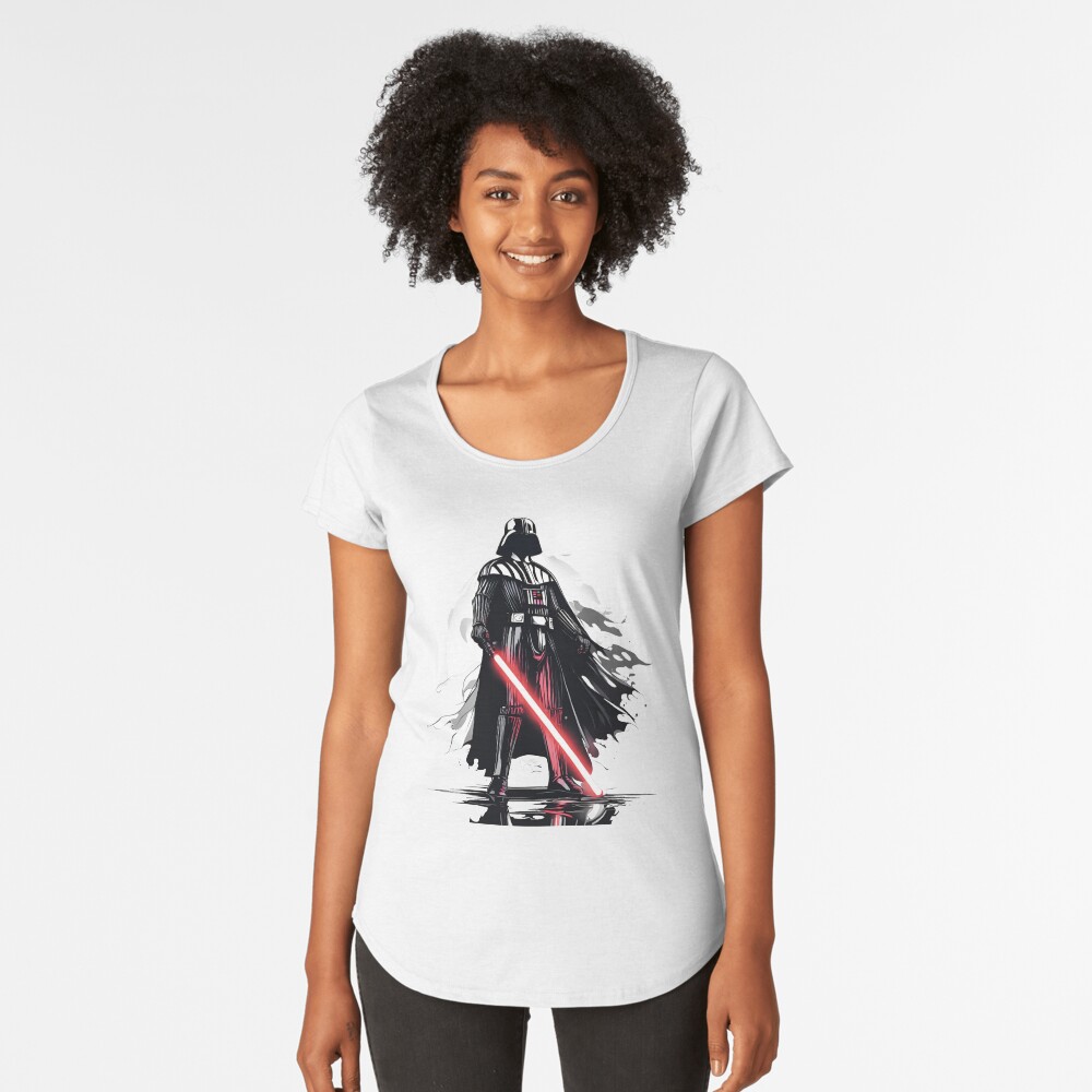 Vista previa del artículo con la obra «Camiseta premium de cuello ancho», diseñado y vendido por NoobsDesign.