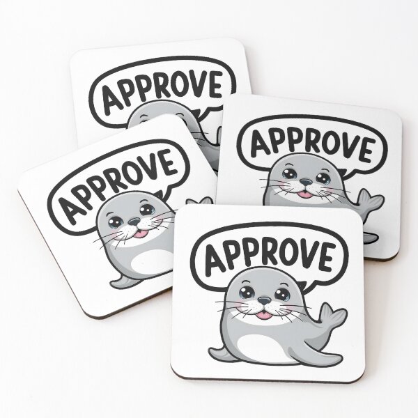 Item preview, Cute Seal Of Approval designed and sold by PlanetMarker.