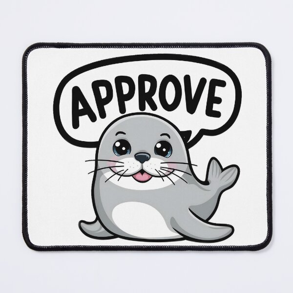 Item preview, Cute Seal Of Approval designed and sold by PlanetMarker.