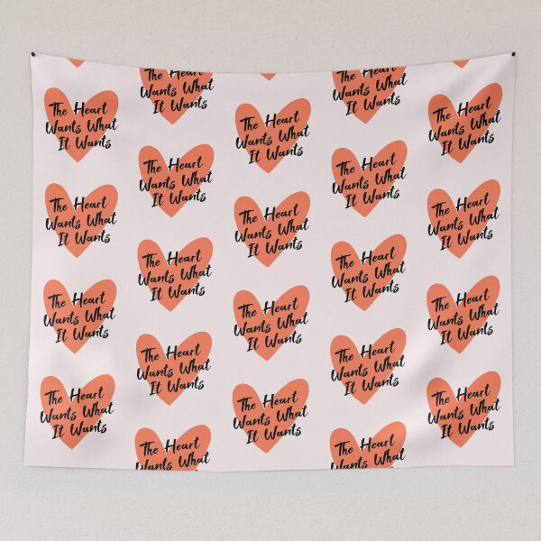 Item preview, The Heart Wants What It Wants designed and sold by Fanverse Merchandise.