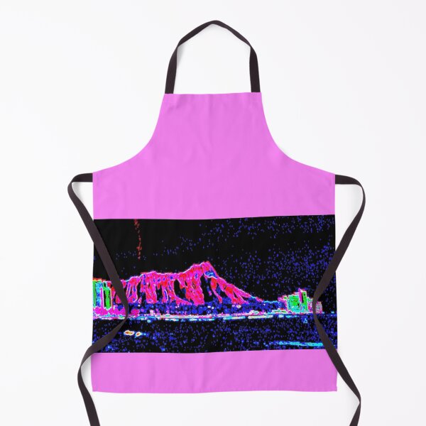 Item preview, Surreal pink Diamond Head at night II - Wide Landscape designed and sold by R-F-B.