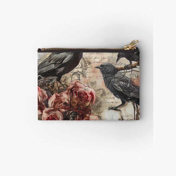 Item preview, Gothic Crows, Rose, Skulls Collage Grunge Romantic designed and sold by lunaelizabeth.