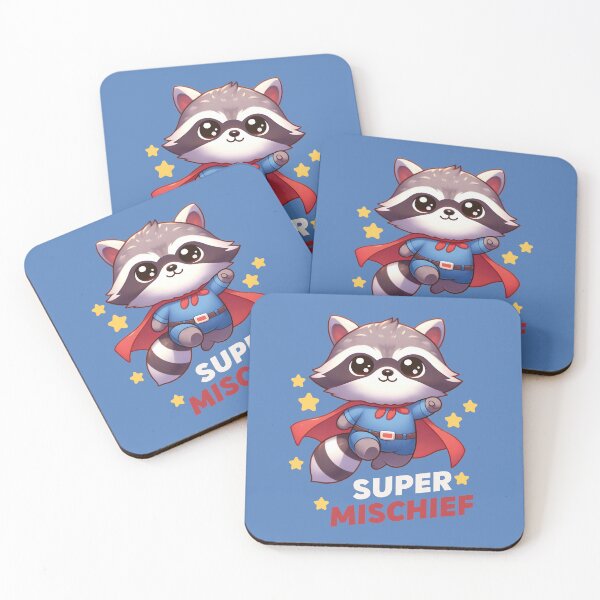 Item preview, Super Mischief - Raccoon Hero To The Rescue designed and sold by The magic  Yellow bus.