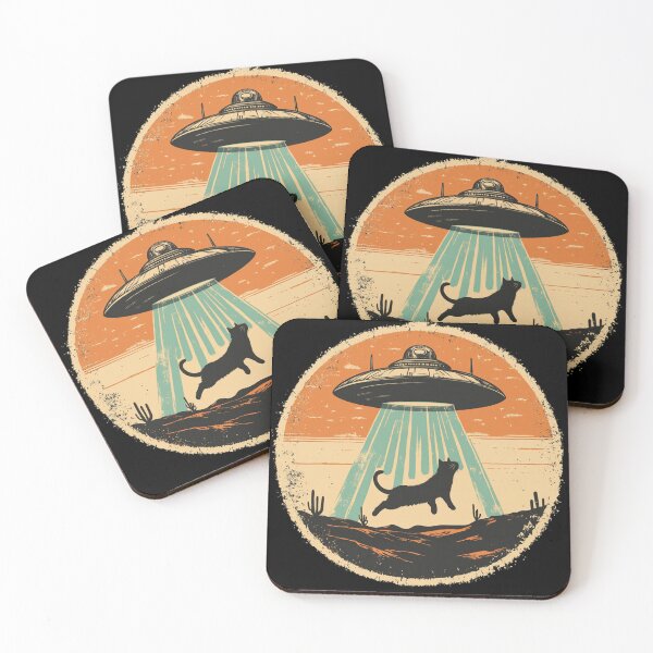 Item preview, Alien Abduction Cat designed and sold by Nufauna.