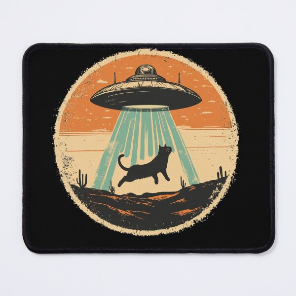 Item preview, Alien Abduction Cat designed and sold by Nufauna.