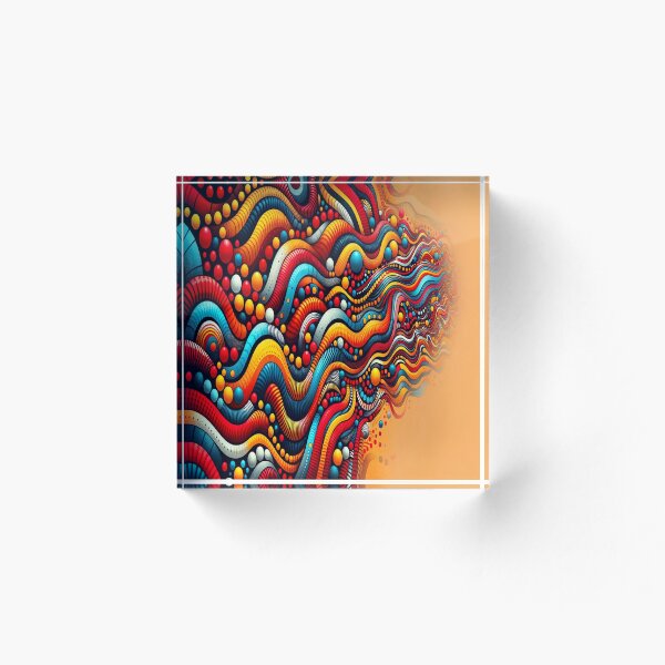 Item preview, Abstract African Dot Pattern Visual designed and sold by BubandAika.