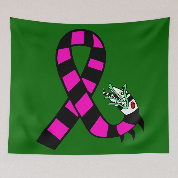 Item preview, Awareness Ribbon Creepy Worm (Pink) designed and sold by CaitlynConnor.