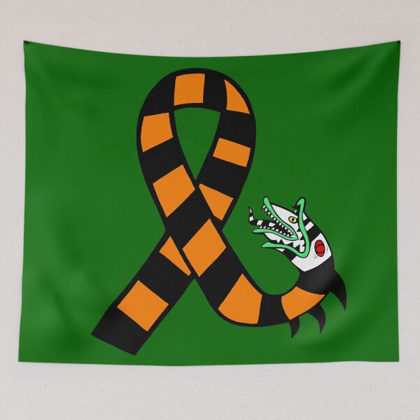 Item preview, Awareness Ribbon Creepy Worm (Orange) designed and sold by CaitlynConnor.