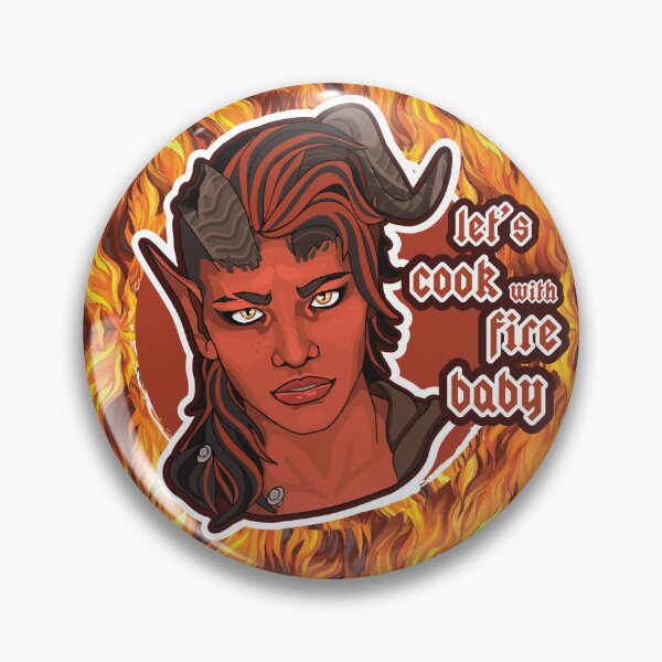 Item preview, Let's Cook with Fire Karlach Baldur's Gate  designed and sold by SpookyCuteCharm.