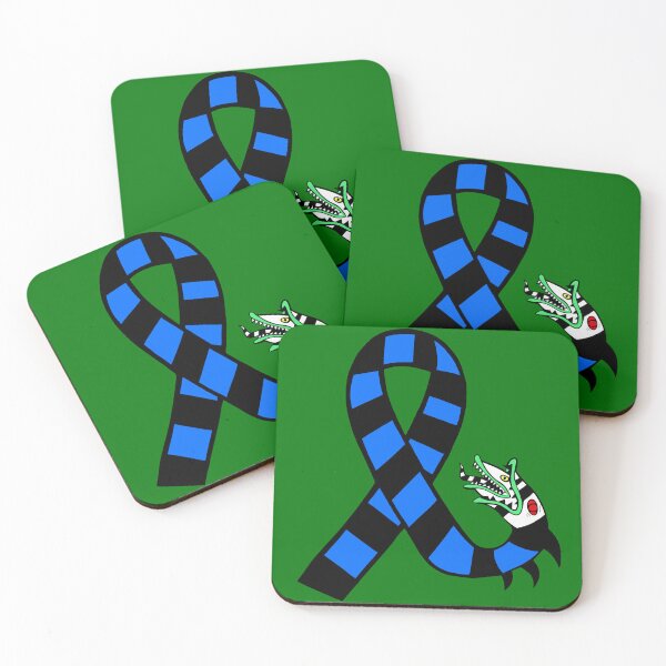 Item preview, Awareness Ribbon Creepy Worm (Blue) designed and sold by CaitlynConnor.