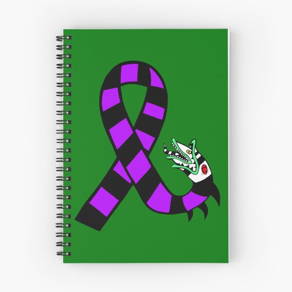 Item preview, Awareness Ribbon Creepy Worm (Purple) designed and sold by CaitlynConnor.