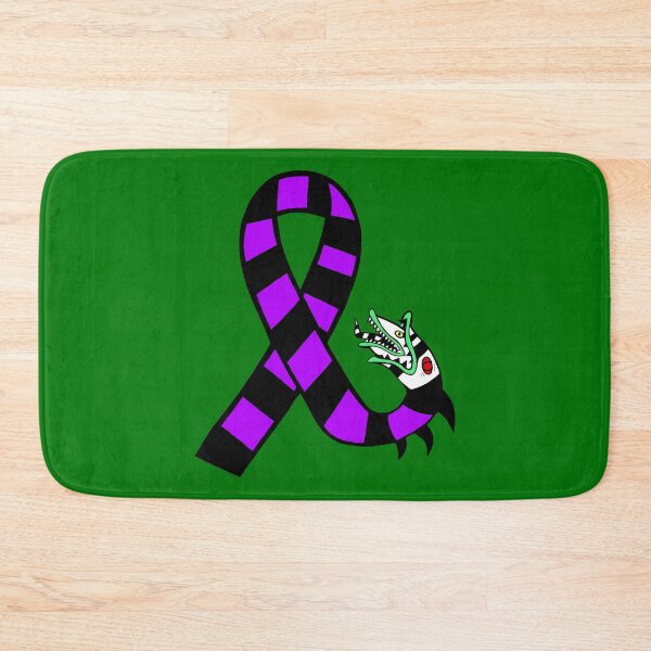 Item preview, Awareness Ribbon Creepy Worm (Purple) designed and sold by CaitlynConnor.