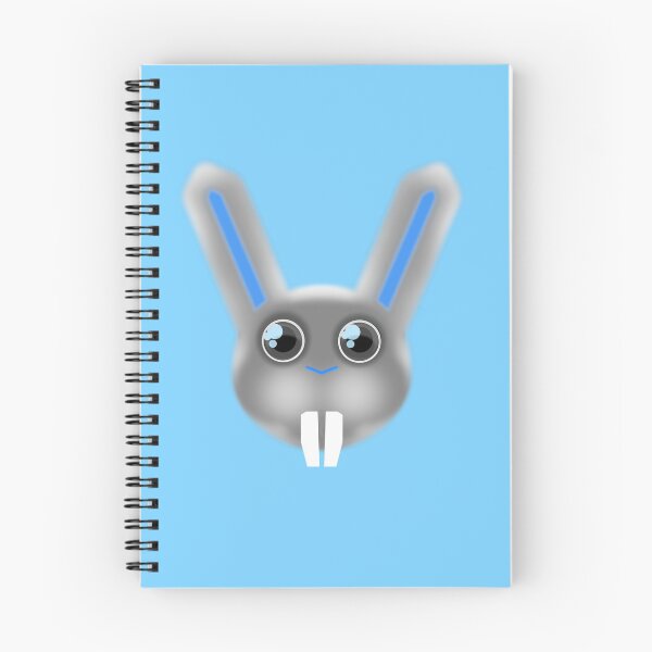 Item preview, Supercute Fluffy bunny rabbit babyblue background designed and sold by M-Lorentsson.