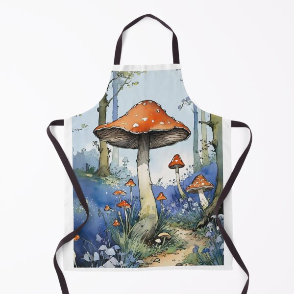Item preview, Bluebell & Mushroom Art | Fungi Art | Mushroom Illustration | Mushroom Painting 12/05/24 (One of my best Pinterest Pins ever!) designed and sold by LHDdesign.