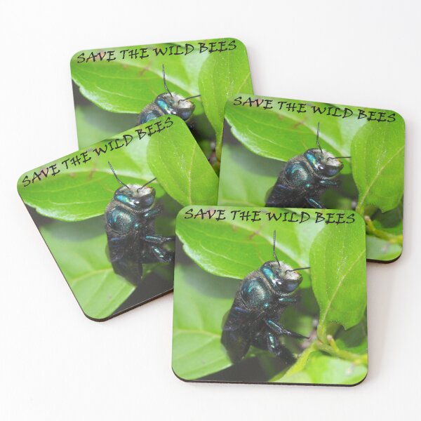 Item preview, Save the wild bee Xylocopa aerata designed and sold by BeeBabette.