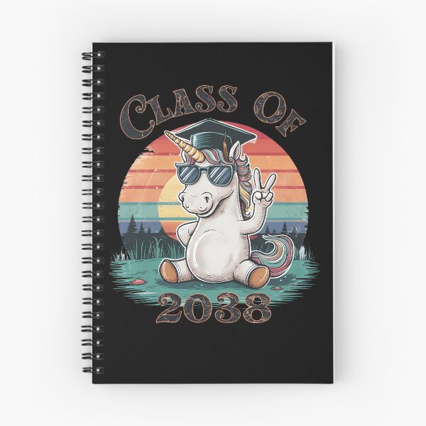 Item preview, Class of 2038 Unicorn Peace sign hand Graduation retro designed and sold by MTRBSK11.