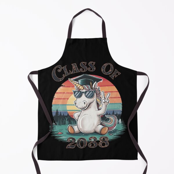 Item preview, Class of 2038 Unicorn Peace sign hand Graduation retro designed and sold by MTRBSK11.