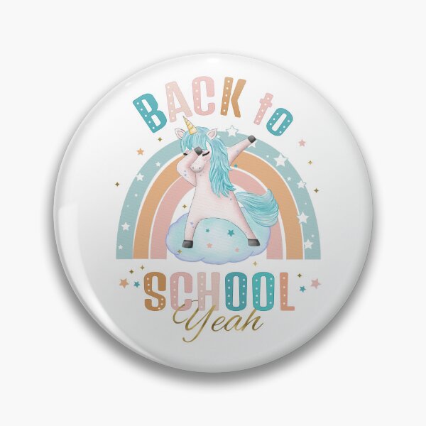 Item preview, Back to School Schoolchildren in class Back after the school holidays Unicorn Rainbow designed and sold by Sandra Brezina.