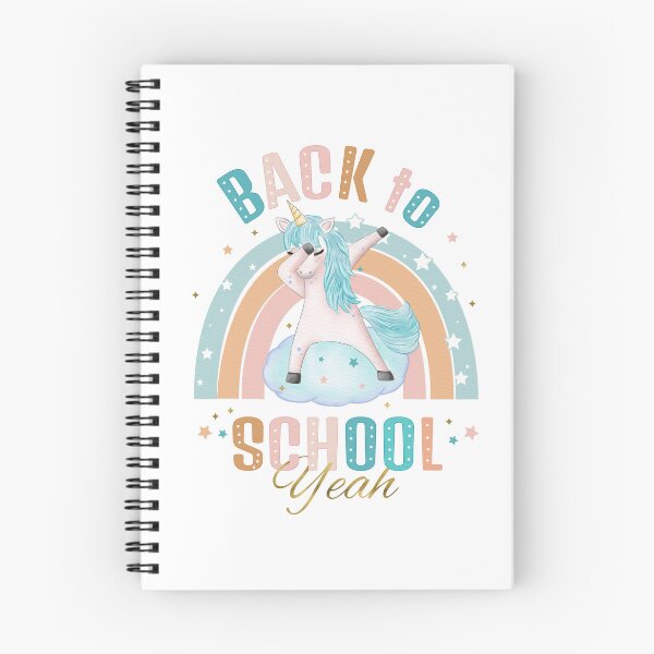 Item preview, Back to School Schoolchildren in class Back after the school holidays Unicorn Rainbow designed and sold by Sandra Brezina.