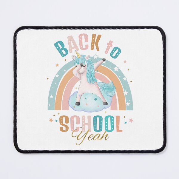 Item preview, Back to School Schoolchildren in class Back after the school holidays Unicorn Rainbow designed and sold by Sandra Brezina.