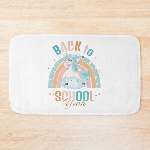 Item preview, Back to School Schoolchildren in class Back after the school holidays Unicorn Rainbow designed and sold by Sandra Brezina.