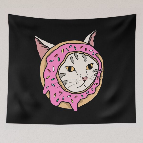 Item preview, donut head cat designed and sold by Brexmore3.