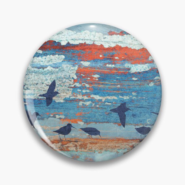 Item preview, Foraging Dunlin Flock - Art from Urban Decay designed and sold by Hadrianwild.