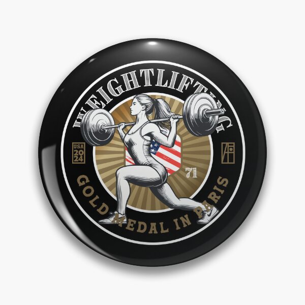 Item preview, 2024 - USA - WEIGHTLIFTING - GOLD MEDAL - PARIS - 1 designed and sold by ArtProjectShop.
