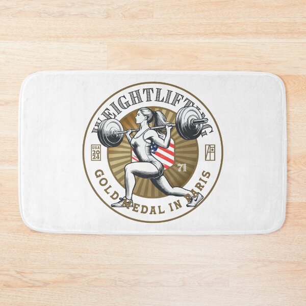 Item preview, 2024 - USA - WEIGHTLIFTING - GOLD MEDAL - PARIS - 2 designed and sold by ArtProjectShop.