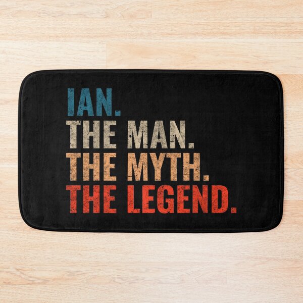 Item preview, Ian The Man The Myth The Legend Ian Name Retro 70s distress designed and sold by Teelogic.