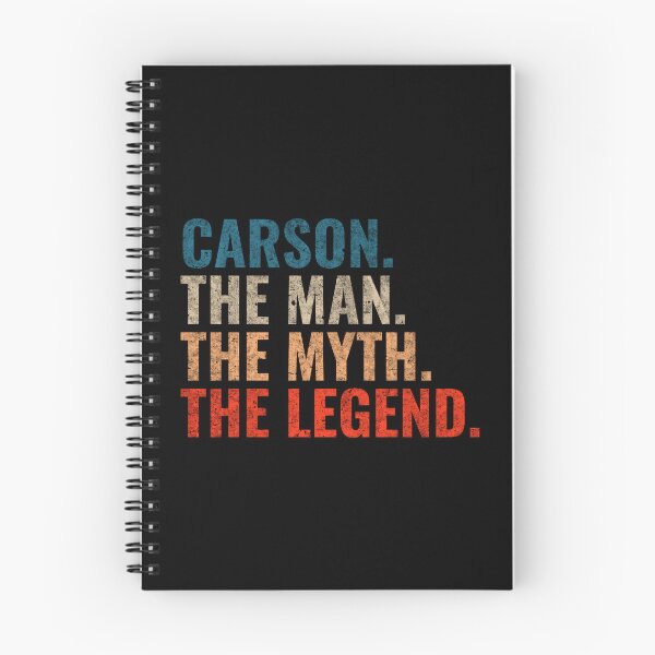 Item preview, Carson The Man The Myth The Legend Carson Name Retro 70s distress designed and sold by Teelogic.