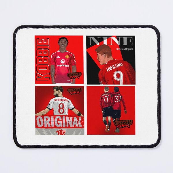 Item preview, Man Utd Stars: Mainoo, Bruno, Højlund, Garnacho designed and sold by GrizzlyCollective.