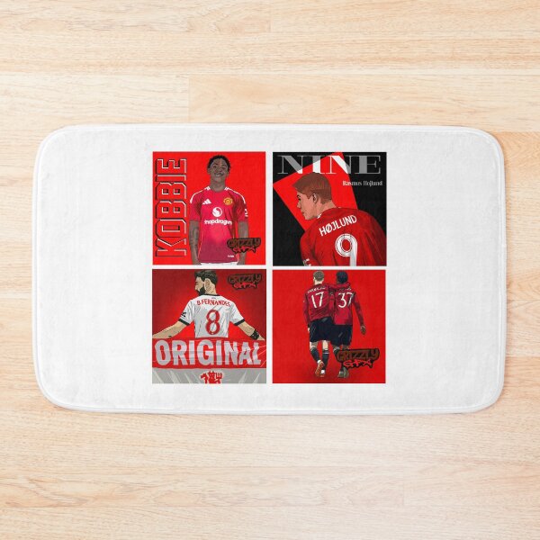 Item preview, Man Utd Stars: Mainoo, Bruno, Højlund, Garnacho designed and sold by GrizzlyCollective.