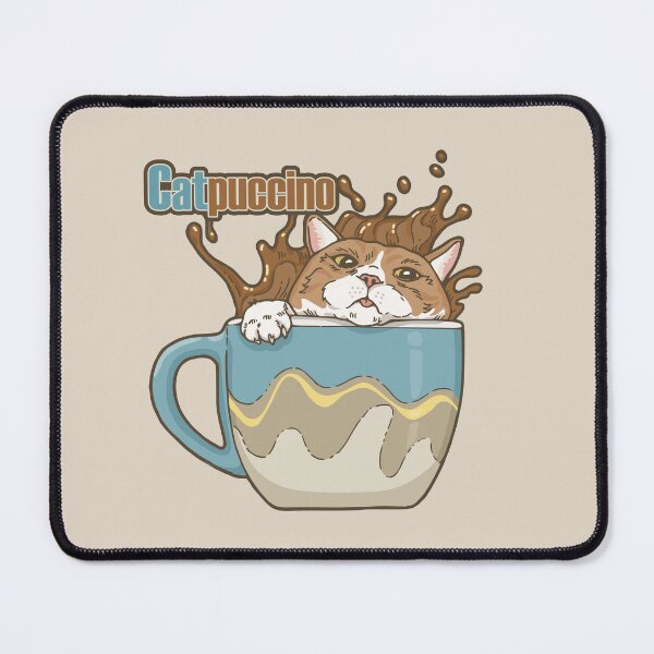 Item preview, Cat Cappuccino Cup designed and sold by Murmur Ink Crow.