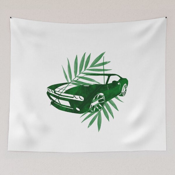 Item preview, Green Supercar with Leaf Accents designed and sold by Stipper Store.