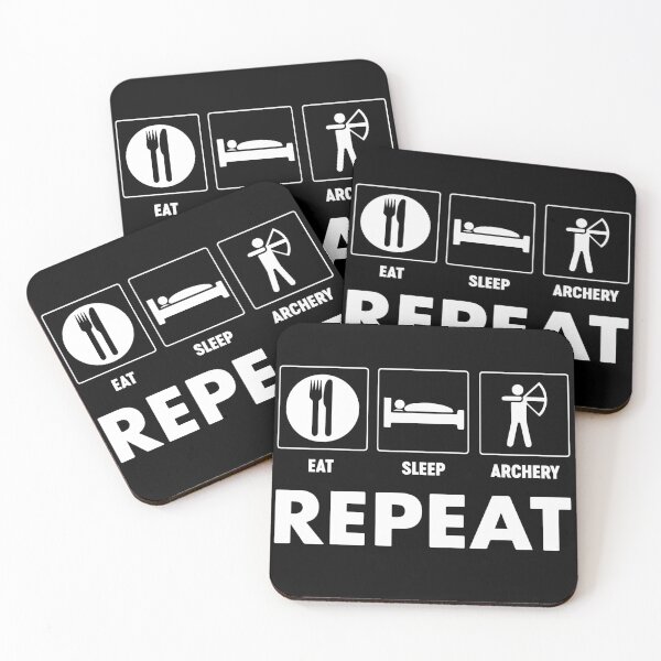 Item preview, Archery Eat Sleep Archery Repeat Professional Archer Bowman designed and sold by farhanhafeez.