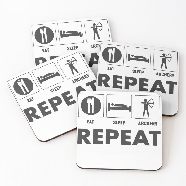 Item preview, Archery Eat Sleep Archery Repeat Professional Archer Bowman designed and sold by farhanhafeez.