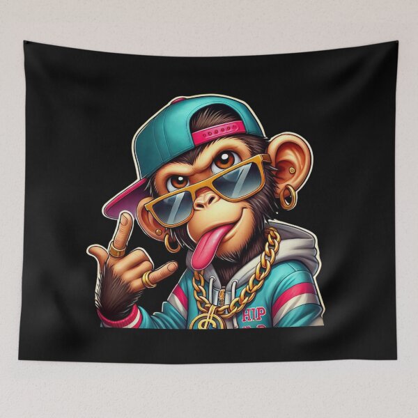 Item preview, Hip-hop monkey with attitude designed and sold by M-ormin.
