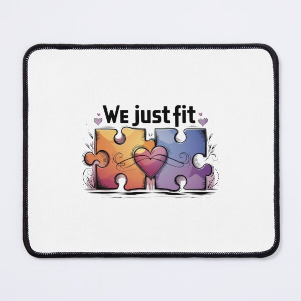 Item preview, Perfect Match: We Just Fit Puzzle Design designed and sold by Colorful-Garden.