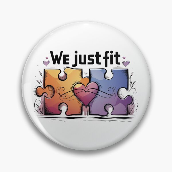 Item preview, Perfect Match: We Just Fit Puzzle Design designed and sold by Colorful-Garden.