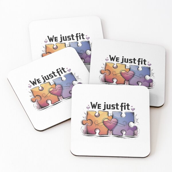 Item preview, Perfect Match: We Just Fit Puzzle Design designed and sold by Colorful-Garden.