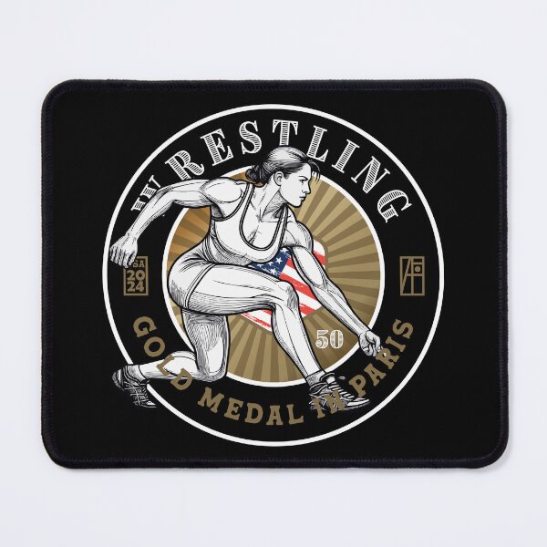 Item preview, 2024 - USA - WRESTLING 50kg - GOLD MEDAL - PARIS - 1 designed and sold by ArtProjectShop.