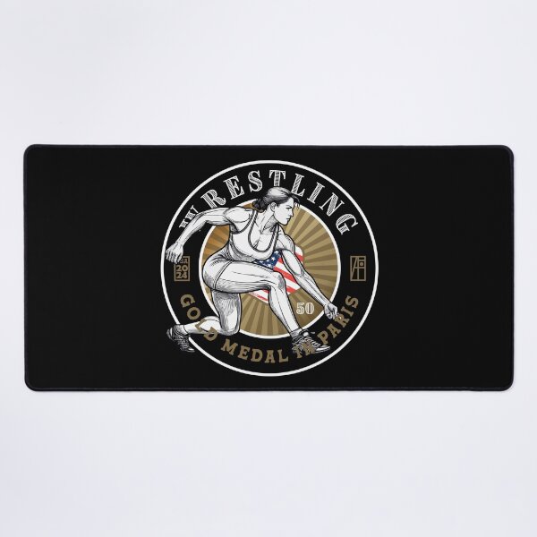 Item preview, 2024 - USA - WRESTLING 50kg - GOLD MEDAL - PARIS - 1 designed and sold by ArtProjectShop.