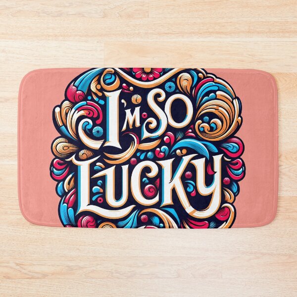 Item preview, I'm so Lucky, typography designed and sold by maxmaj.