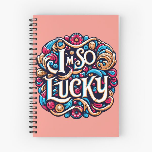 Item preview, I'm so Lucky, typography designed and sold by maxmaj.