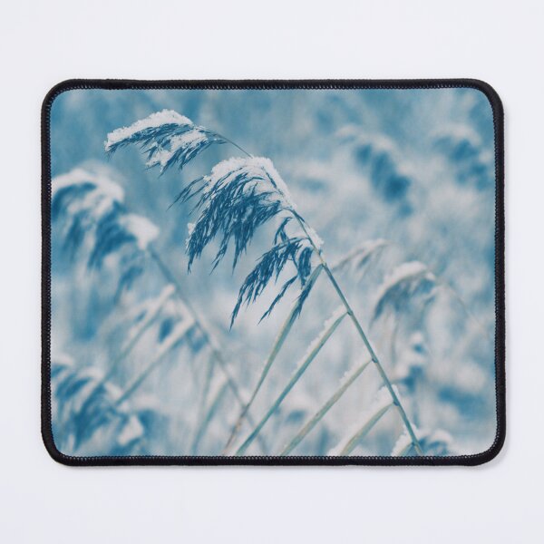 Item preview, Snow covered reeds trying to push against the wintery winds designed and sold by riku05830.