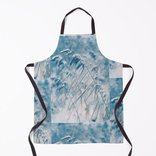 Item preview, Snow covered reeds trying to push against the wintery winds designed and sold by riku05830.