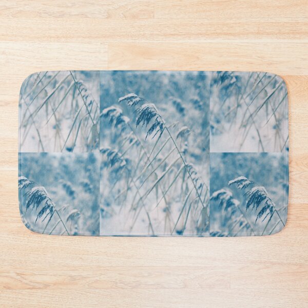 Item preview, Snow covered reeds trying to push against the wintery winds designed and sold by riku05830.