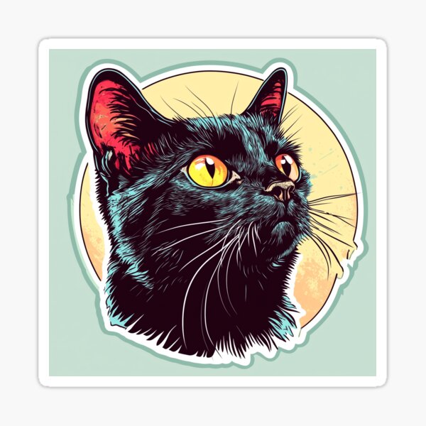 Item preview, Black cat designed and sold by RevivalPopShop.